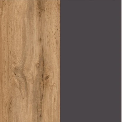 Held Möbel Küchenunterschrank Turin 60 Cm Mit Auszügen Graphit/Wotaneiche – Bild 6