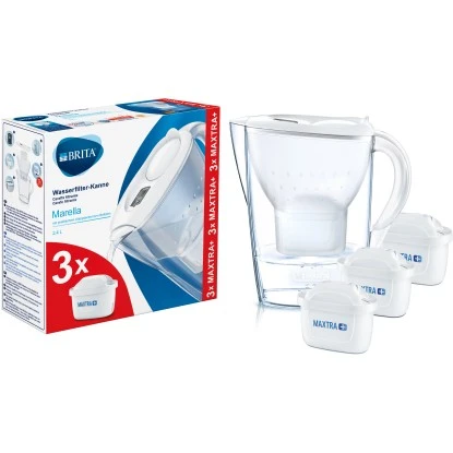 Brita Wasserfilter-Kanne Marella Weiß Inkl. 3 Maxtra+ – Bild 2