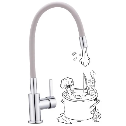 Baliv Küchenarmatur KI-1820 Chrom-Taupe – Bild 4