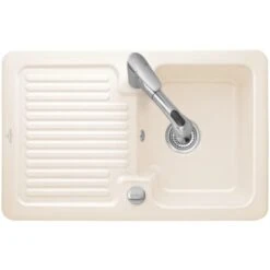 Villeroy & Boch Einbauspüle Condor 45 Ablaufg. Keramik Crema CeramicPlus