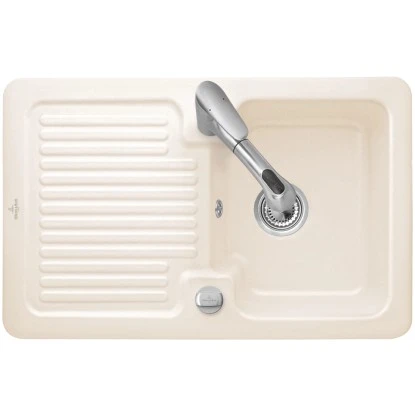 Villeroy & Boch Einbauspüle Condor 45 Ablaufg. Keramik Crema CeramicPlus
