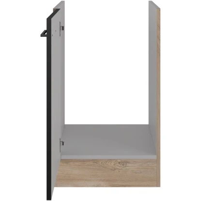 Flex-Well Exclusiv Spülenunterschrank Capri 50 Cm Schwarz Matt-Endgrain Oak – Bild 3