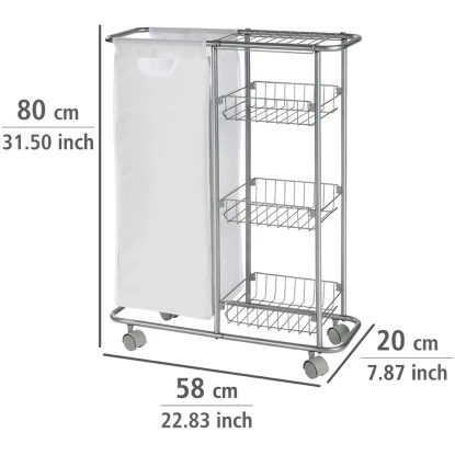 Wenko Sammelwagen Slim 3 Etagen – Bild 8