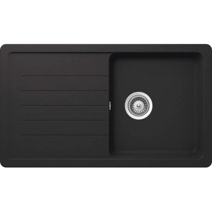 Granitspüle Altena D-100 Inkl. Küchenarmatur Simi 50 Cm X 86 Cm Onyx