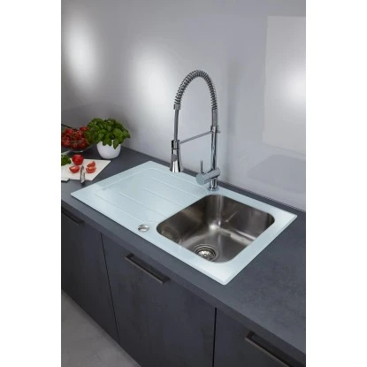 OBI Glasspüle 50 Cm X 86 Cm Weiß – Bild 2