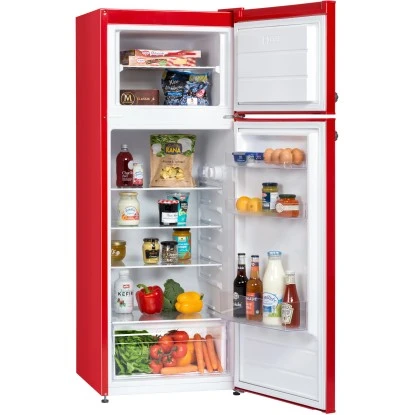 Respekta Kühl-Gefrierkombination KS144 Vintage VC Rot – Bild 6