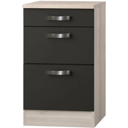 Optifit Unterschrank Faro220 50 Cm Anth. Akazie NB Inkl. 1 Schublade + 2 Auszüge