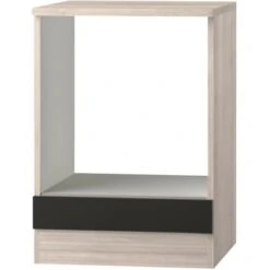 Optifit Herdumbau Faro220 60 Cm Anthrazit Akazie NB Inkl. 1 Festen Blende