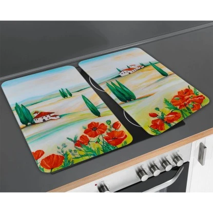 Wenko Herdabdeckplatte Universal Toscana 2er-Set Für Alle Herdarten – Bild 3