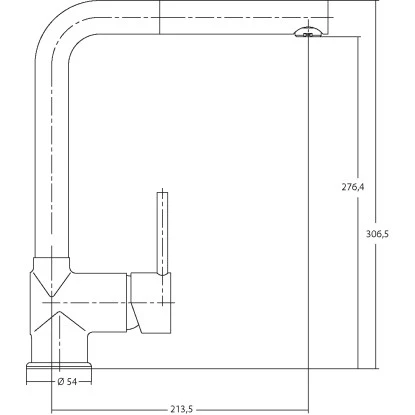 Sanitop-Wingenroth Küchenarmatur Bonola Geschirrbrause Chrom – Bild 2