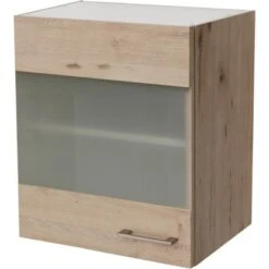 Flex-Well Glas-Oberschrank 50 Cm Arizona San Remo Eiche