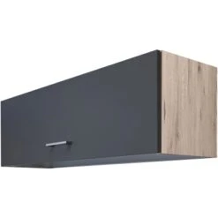 Flex-Well Exclusiv Kurz-Oberschrank Morean 100x32 Cm Basaltgrau Matt - San Remo