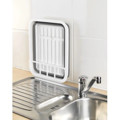 Wenko Geschirrabtropfständer Faltbar Grau/Weiß – Bild 4