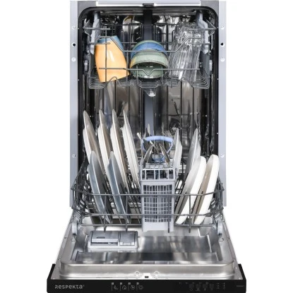 Respekta Einbaugeschirrspüler GSP45VV 45 Cm Schwarz Vollintegriert – Bild 6