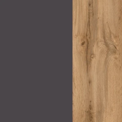 Held Möbel Hängeschrank Sorrento BxHxT 40 X 57 X 34 Cm Anthrazit-Wotaneiche – Bild 5