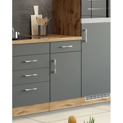 Held Möbel Unterschrank Sorrento 50 X 85 X 60 Cm Tür Schub. + EL-B. Anth.-Wotan. – Bild 12