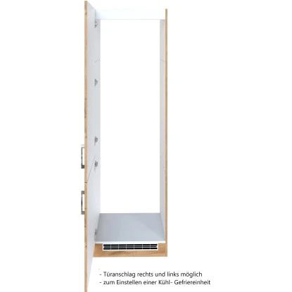 Held Möbel Kühl-Gefrierschrankumbau Sorrento B60 X H200 X T60 Cm Wotaneiche – Bild 3