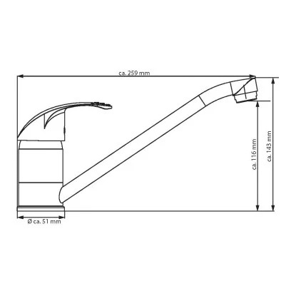 Eisl ROMA Spültischarmatur Chrom – Bild 2